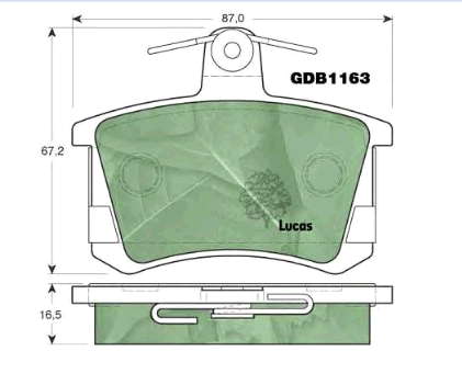 4D0698451B VAG okładziny (klocki do hamulców tarczowych tylne)