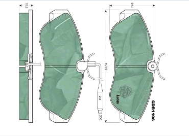 9945810 Fiat/Alfa/Lancia klocki hamulcowe przednie tarczowe