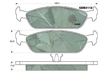 0449287101 Daihatsu okładziny (klocki do hamulców tarczowych tylne)