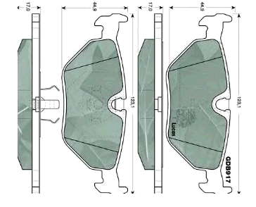 34212226092 BMW okładziny (klocki do hamulców tarczowych tylne)