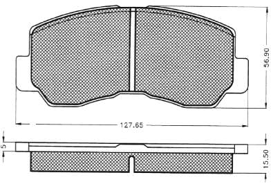 Klocki hamulcowe przednie tarczowe Delphi LP640 cena, od 30,72 USD
