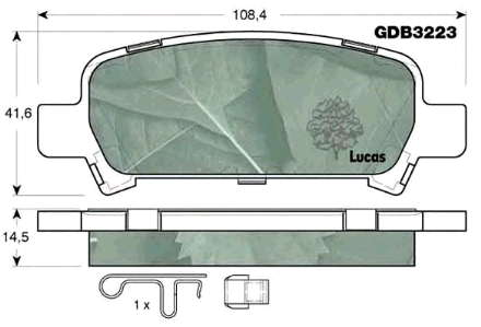 Okładziny (klocki) do hamulców tarczowych tylne Subaru 26696FC002 cena, od 19,00 USD
