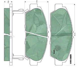 Klocki hamulcowe przednie tarczowe Honda Prelude 5 (BB)