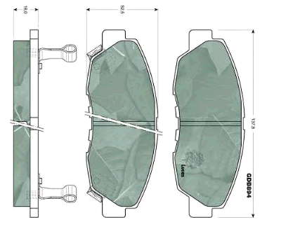 45022SM4A00 Honda Klocki hamulcowe przednie tarczowe