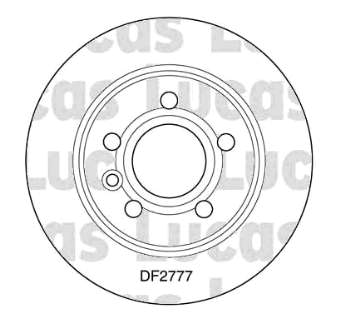 1045995 Ford tarcza hamulcowa tylna