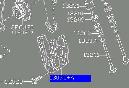 130706N215 Nissan/Infiniti Napinacz łańcucha wałka wyrównoważającego