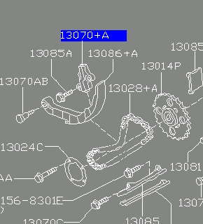 13070AD210 Nissan/Infiniti Napinacz łańcucha wałków rozrządu