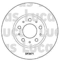 Tarcza hamulcowa przednia Volvo 850 (LS)