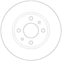 1681101 Ford Tarcza hamulcowa przednia