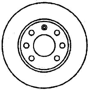 Tarcza hamulcowa tylna BG2803 Delphi