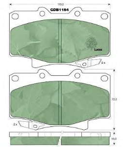 0449160160 Toyota klocki hamulcowe przednie tarczowe