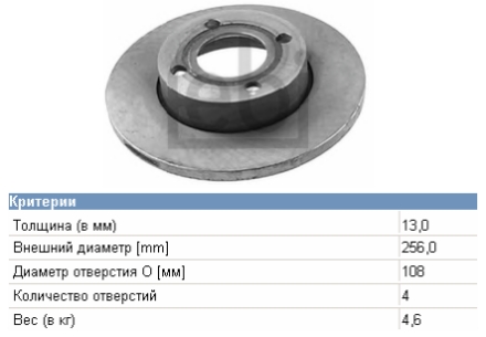 443615301 VAG Tarcza hamulcowa przednia