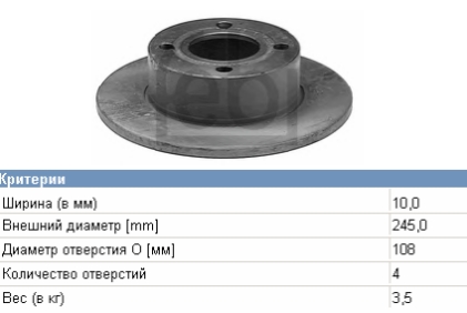 443615601 VAG tarcza hamulcowa tylna