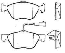 77362254 Fiat/Alfa/Lancia klocki hamulcowe przednie tarczowe