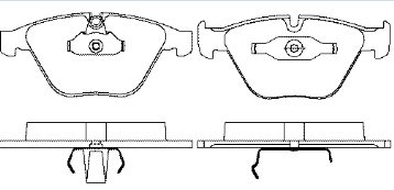 34116761283 BMW klocki hamulcowe przednie tarczowe