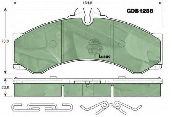 2D0698151A VAG Klocki hamulcowe przednie tarczowe