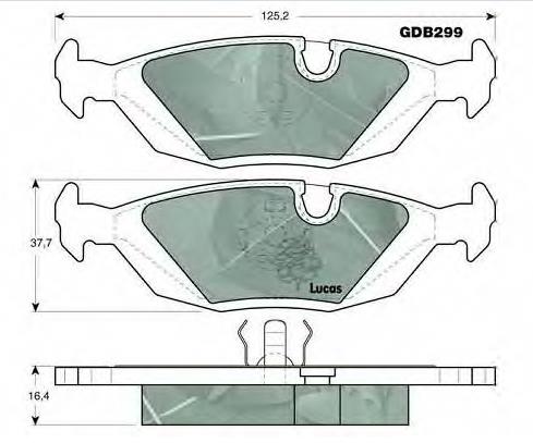 Okładziny (klocki) do hamulców tarczowych tylne BMW 34211158912 cena, od 8,55 USD