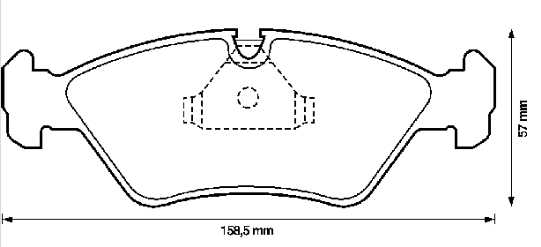 34111153910 BMW klocki hamulcowe przednie tarczowe