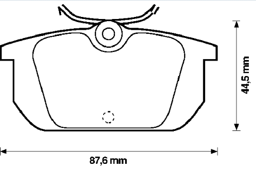 9941605 Fiat/Alfa/Lancia okładziny (klocki do hamulców tarczowych tylne)