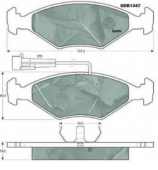 Klocki hamulcowe przednie tarczowe Fiat Fiorino PICK UP (146)