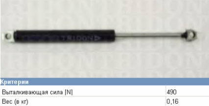 Do koszyka ZS01000 Japan Parts Amortyzator klapy bagażnika (3/5 drzwi-tylnych)