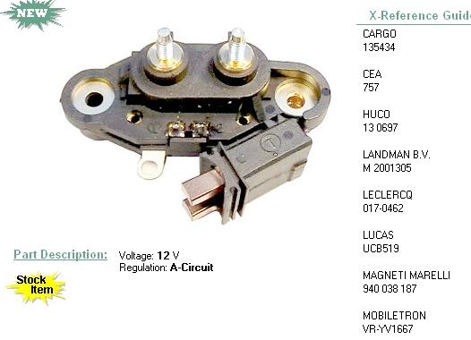 0001500255 Mercedes regulator alternatora (przekaźnik ładowania)