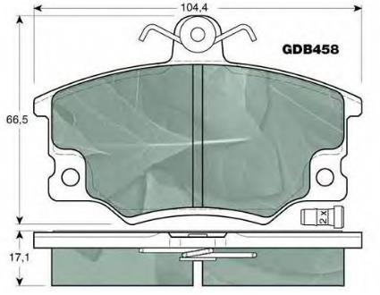 792489 Fiat/Alfa/Lancia klocki hamulcowe przednie tarczowe