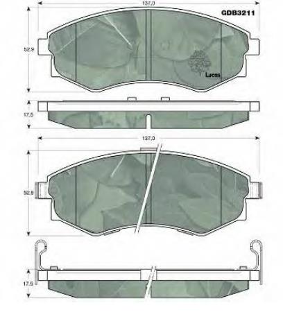 5810134A20 Hyundai/Kia klocki hamulcowe przednie tarczowe