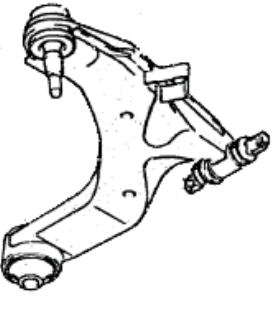 545002D000 Hyundai/Kia Wahacz zawieszenia przedniego dolny lewy
