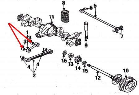 5504506J00 Nissan/Infiniti Silentblock wahacza podłużnego tylnego dolnego