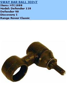 NTC1888 Land Rover Łącznik stabilizatora tylnego
