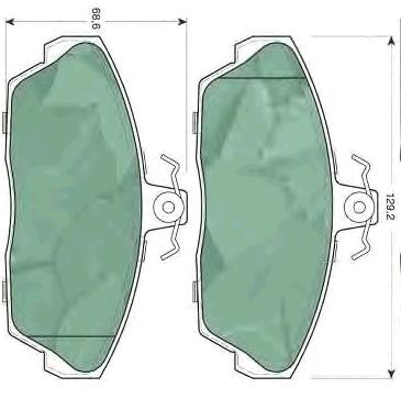 Klocki hamulcowe przednie tarczowe TRW GDB3148 cena, od 27,63 USD