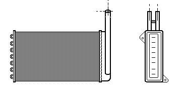 Chłodnica nagrzewnicy (ogrzewacza) Ford Escort '91 EXPRESS (AVL)