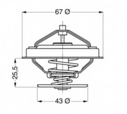 7072643 Ford termostat