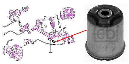 0402645 Opel silentblock tylnej belki