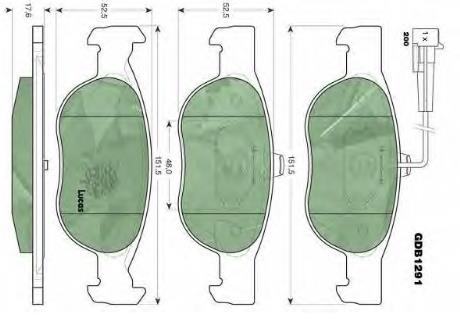 71752989 Fiat/Alfa/Lancia klocki hamulcowe przednie tarczowe