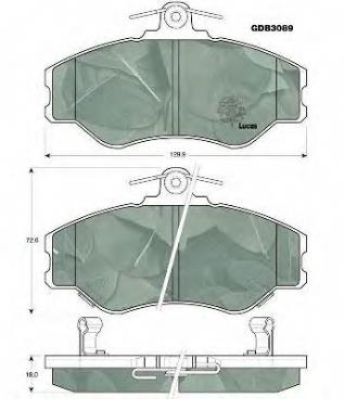 5810143A00 Hyundai/Kia Klocki hamulcowe przednie tarczowe