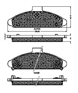 5810123A10 Hyundai/Kia klocki hamulcowe przednie tarczowe