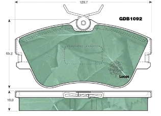 701698151E VAG Klocki hamulcowe przednie tarczowe
