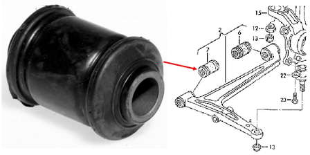 701407183 VAG Silentblock przedniego wahacza dolnego