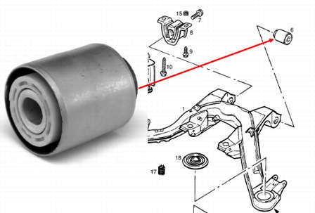 0402649 Opel Silentblock tylnej belki