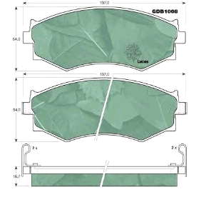 D106M65E91 Nissan klocki hamulcowe przednie tarczowe