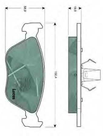 9951217 Fiat/Alfa/Lancia Klocki hamulcowe przednie tarczowe