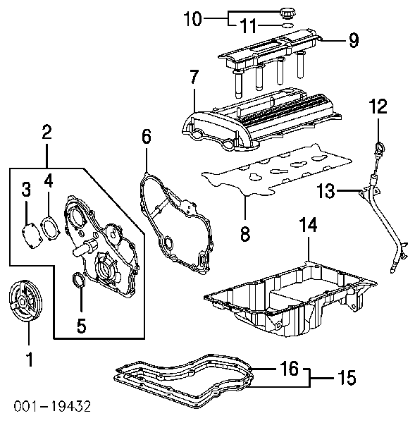 Uszczelka pompy oleju TC3904 BGA