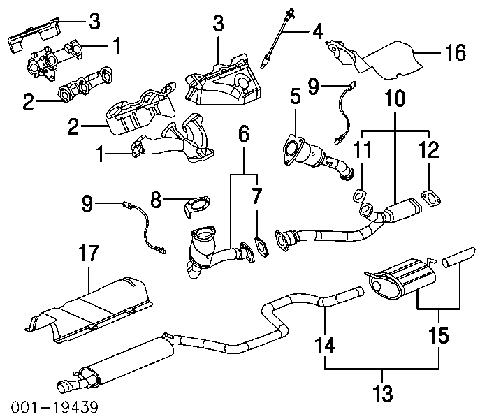 Uszczelka katalizatora (neutralizatora katalitycznego) Chevrolet Captiva 2 (C140)