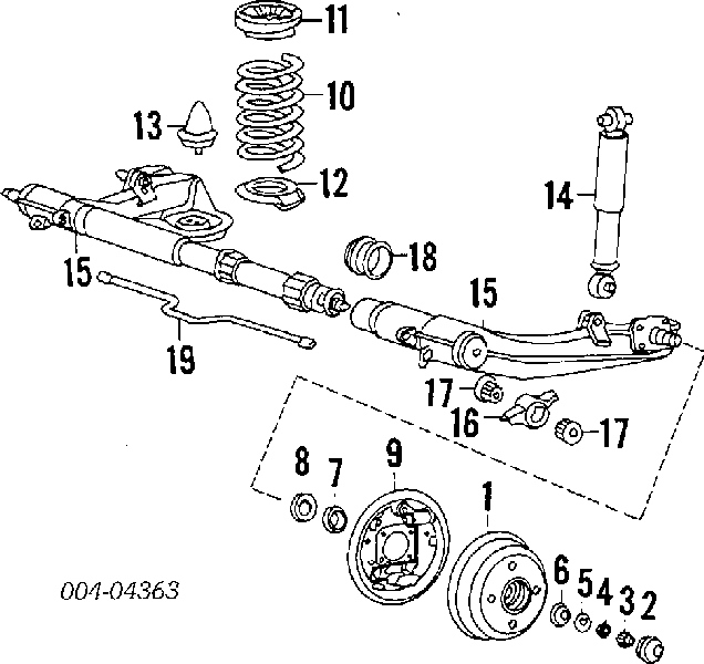 Uszczelniacz piasty tylnej F4008 Musashi