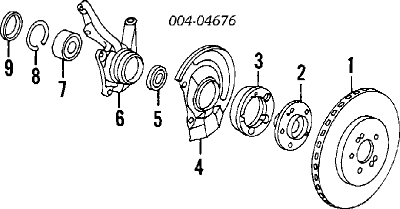 Tarcza hamulcowa przednia MR389727 Mitsubishi