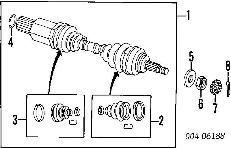 4762496 Chrysler osłona przegubu homokinetycznego półosi przedniej zewnętrzna