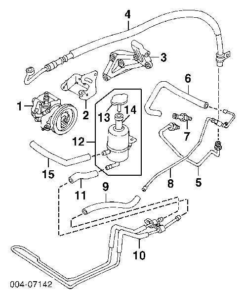 Pompa wspomagania hydraulicznego kierownicy MT8007KIT Emmetec