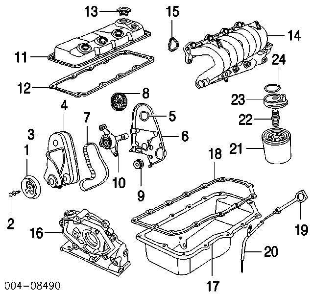 04777895AA Chrysler uszczelka kolektora ssącego